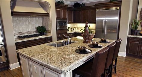 Optimize your space with this full kitchen island. 6 Kitchen Island With Granite Top Picture - Dream House
