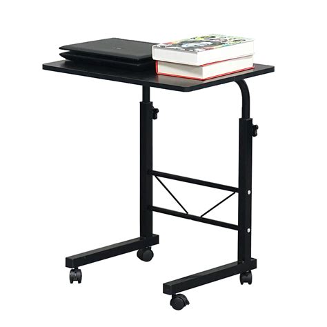 Some portable desks have no integrated storage, resulting in an open design that provides plenty of legroom on both sides. Mobile Desk, Adjustable Computer Desk, Rolling Laptop ...