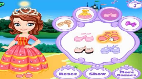 Disney Princess Sofias Sparkly Tiara Sofia The First Games Dress Up