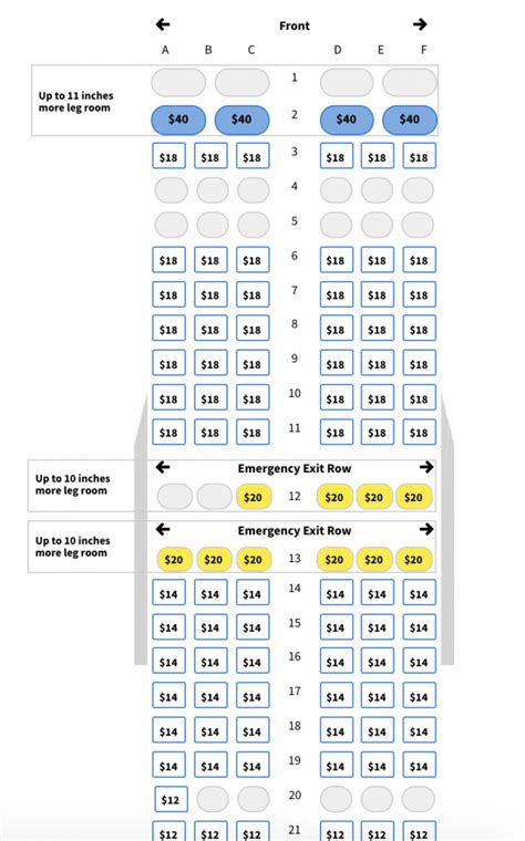Zone Spirit Airlines Seating Chart Spirit Airlines Seat Reservation