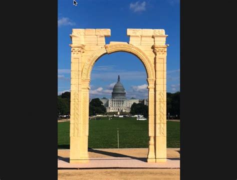 The Arch Of Baal Was Put Up In Washington Dc One Day Before Brett