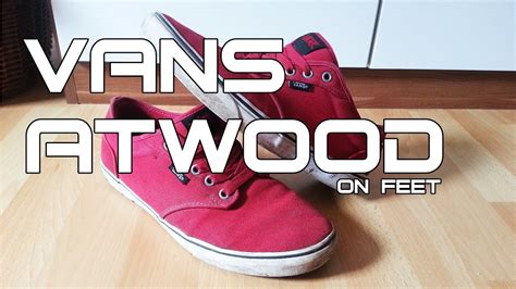 Vans Atwood Red On Feet Youtube