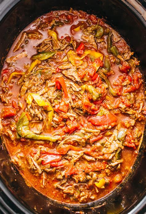 Slow Cooker Ropa Vieja Cuban Shredded Beef Stew Savory Tooth