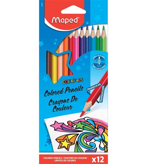 Maped Triangular Colored Pencils 12 Colors Maped Map832047zv