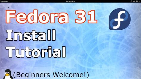 Fedora 31 Workstation Install 2019 Tutorial Linux Beginners Guide
