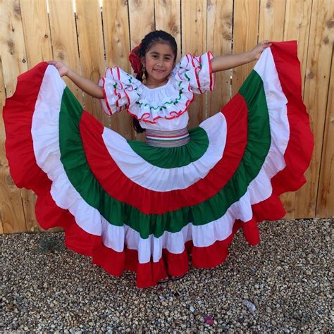 Mexican Girl Children Dress Fiesta5 De Mayo W Sashvestido Mexicano