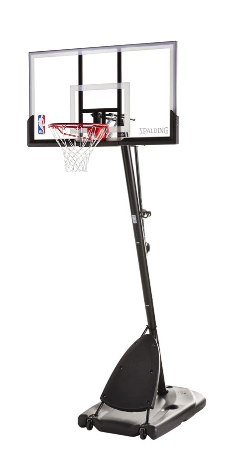 Spalding Nba 54 Portable Angled Basketball Hoop With Polycarbonate