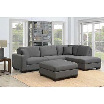 Costco shop card with every sailing. Thomasville Artesia Fabric Sectional with Ottoman | Fabric ...