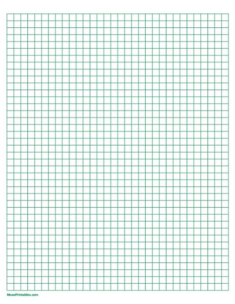 Free Printable Green Graph Paper The Paper Includes 14 Inch Squares