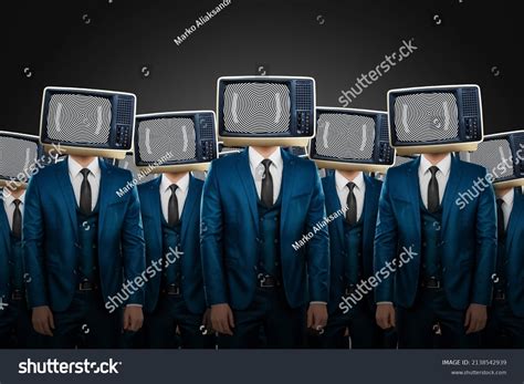 Propaganda Man Megaphone Instead Naked Manipulating Stock Photo Shutterstock