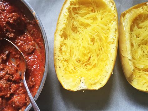 Cheesy Baked Spaghetti Squash Dinner With Julie