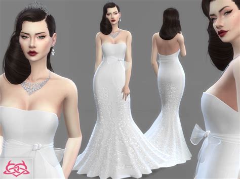 Lana Cc Finds Wedding Dress 4 By Coloresurbanos Sims 4 Wedding