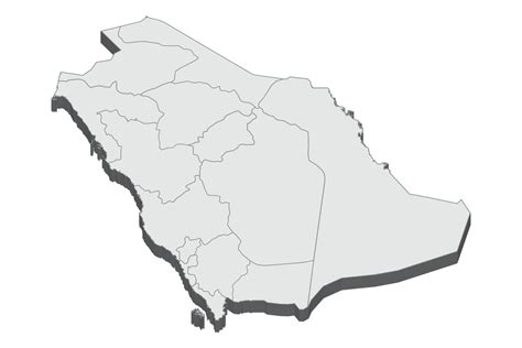3d Map Illustration Of Saudi Arabia 6124768 Vector Art At Vecteezy