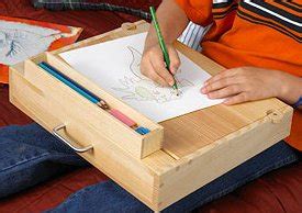 It's a little lap desk, perfect for creativity, playing school, family movie night, or tea parties in bed. Lap Desk Woodworking Plan