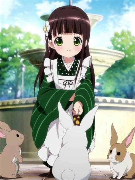 Ujimatsu Chiya Is The Order A Rabbit Gadis Animasi Karakter