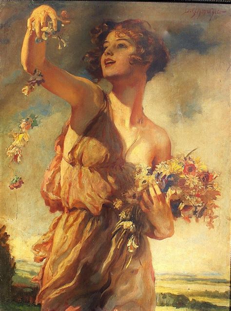 Leopold Schmutzler Lady With Flowers Renaissance Art Paintings Renaissance Art Aesthetic Art