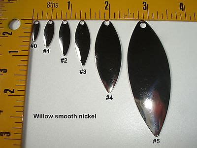 Willow Blades Hammered Smooth Nickel Or Polished Brass Sizes 0 1 2