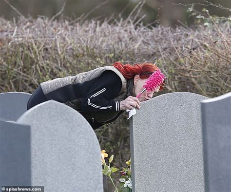 Jade Goodys Mother Jackiey Budden Looks Reflective As She Visits Her