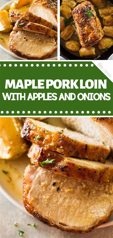 Pork tenderloin is a very lean and delicate cut of meat. Maple Pork Loin with Apples and Onions is a fancy holiday main dish recipe for dinner! Th ...
