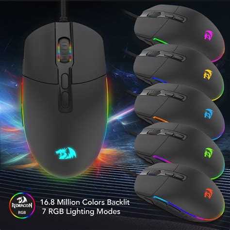 Redragon M719 Invader Wired Gaming Mouse Optical Office
