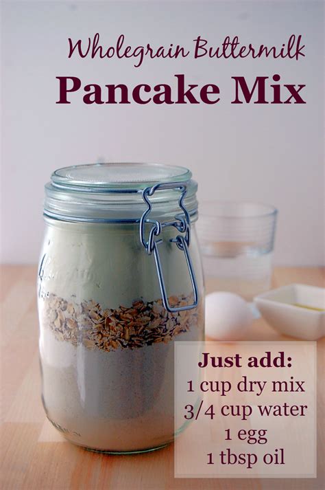 Edible Diy Wholegrain Buttermilk Pancake Mix Recipe