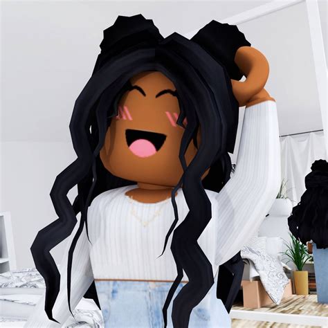 Download Black Haired Roblox Girl Wallpaper
