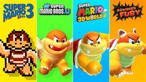 Evolution Of Boom Boom In Super Mario Games Youtube
