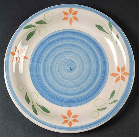 The plate or stand matched the bowl, every flower is hand painted in fine detail. Gibson Designs FLORAL NATALIA BLUE Dinner Plate 8843759 | eBay