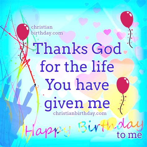 Thanks for the birthday wishes everyone. Thanks God - Happy Birthday To Me!