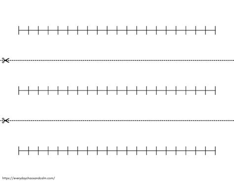 Free Printable Number Lines