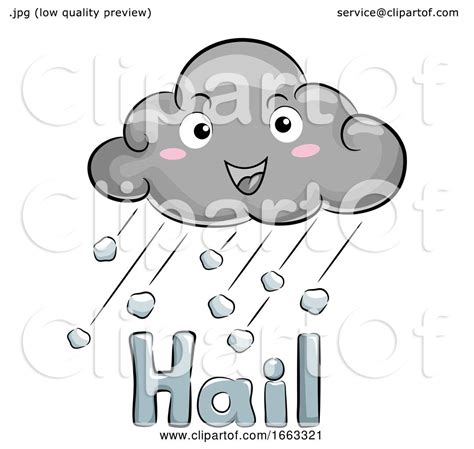 Mascot Cloud Hail Storm Illustration By Bnp Design Studio 1663321