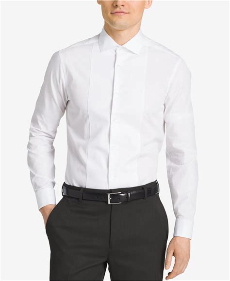 Calvin Klein Steel Slim Fit French Cuff Tuxedo Shirt 44 Macys