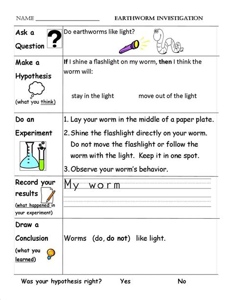 Scientific Method 1st Grade Worksheets Scientific Method Graphic