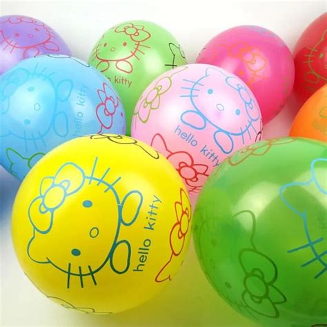 Hello Kitty Latex Balloons 30pcslot12 Inch 28g Round Candy Color