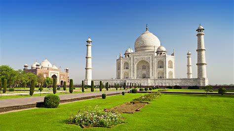 Wallpaper Taj Mahal India Temple Castle Travel Tourism 6k