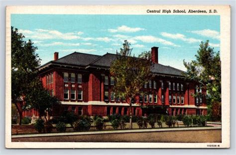 Central High School Aberdeen South Dakota Postcard Brown County