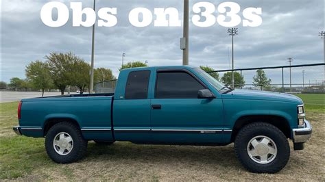 Obs Chevy On 33s With A Leveling Kit Youtube