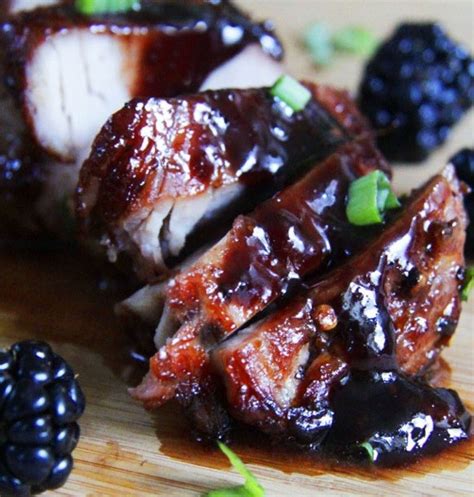 Pork Tenderloin With A Blackberry Hoisin Ginger Sauce Recipe Station