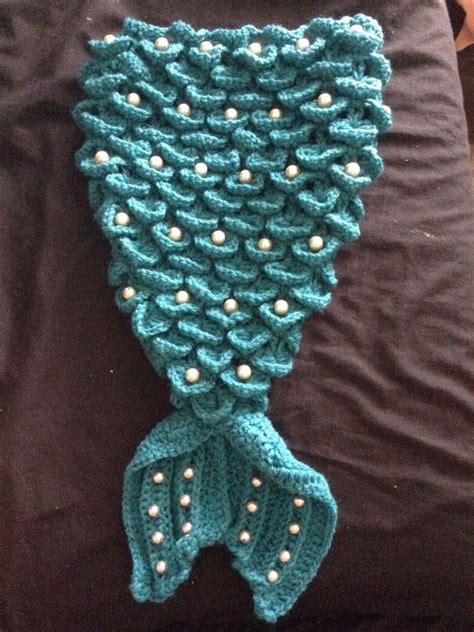 Crocheted Mermaid Tail Baby Photo Prop Crocodile Stitch My Own