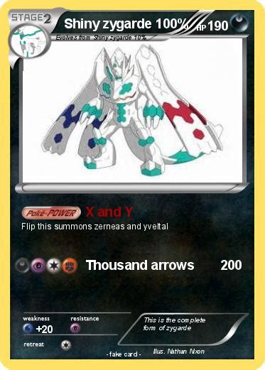 Pokémon Shiny Zygarde 100 100 X And Y My Pokemon Card