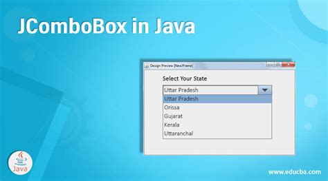 Jcombobox In Java Creation Constructors And Methods Of Jcombobox