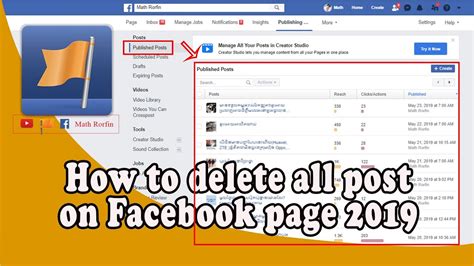How To Delete All Post On Facebook Page 2019 Youtube