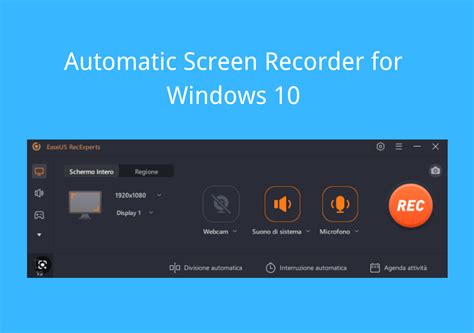 Top 5 Options Best Automatic Screen Recorder For Windows 10 Easeus
