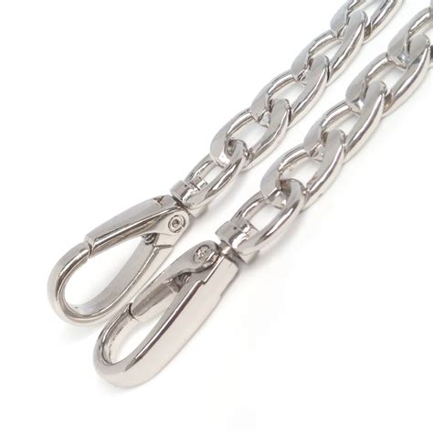 Diy Top Silver 12mm Width Flat Chains Purse Handles Handbag