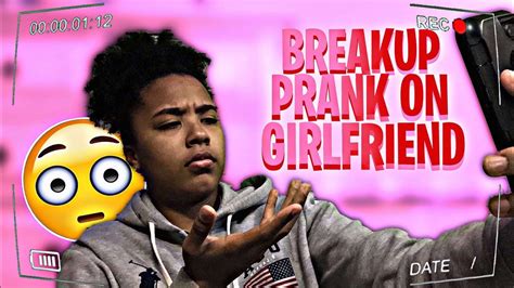 breakup prank on girlfriend💔 she cried youtube