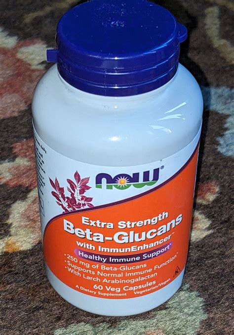 Now Foods Extra Strength Beta Glucans With Immunenhancer 250 Mg 60
