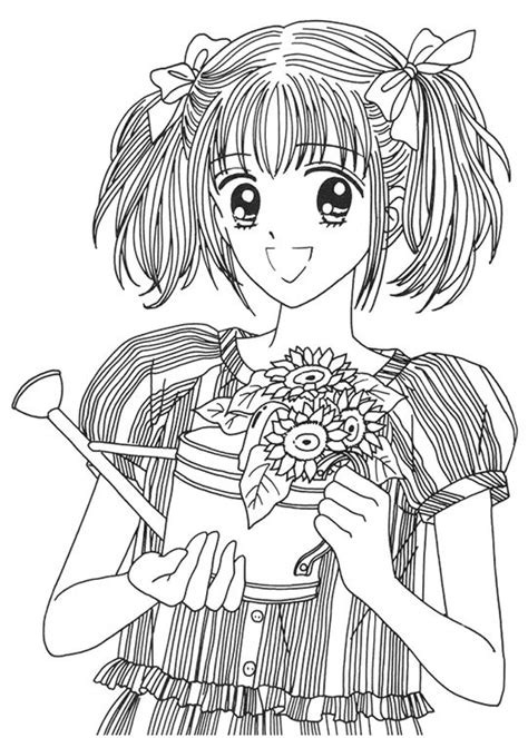 Anime Coloring Book Pages