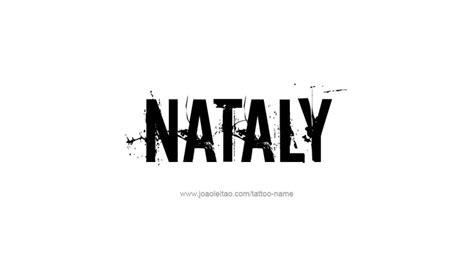 Nataly Name Tattoo Designs Estampado