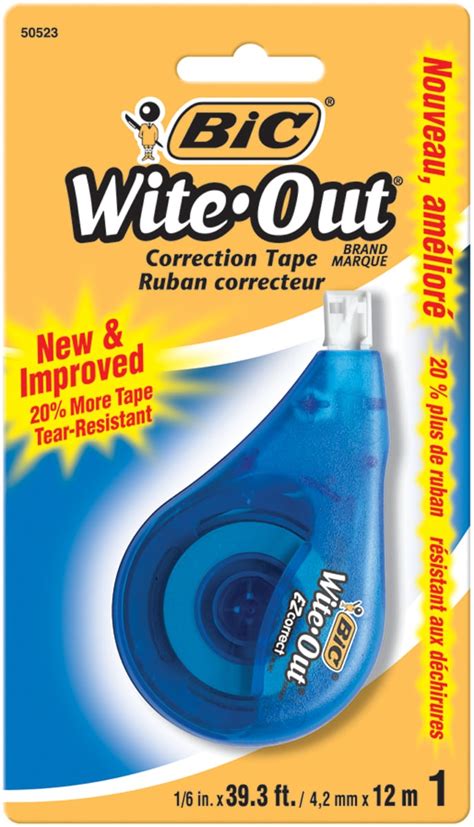 Bic Wite Out Ez Correction Tape 166x393 Michaels