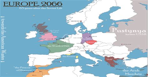 A Map Of Europe And North Africa In 2066 Decades After The Soviet